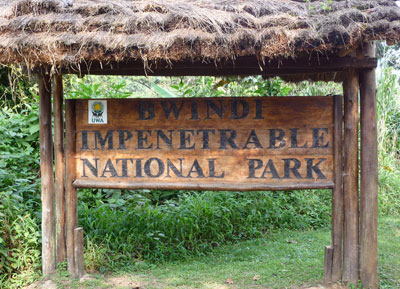 bwindi national park sign